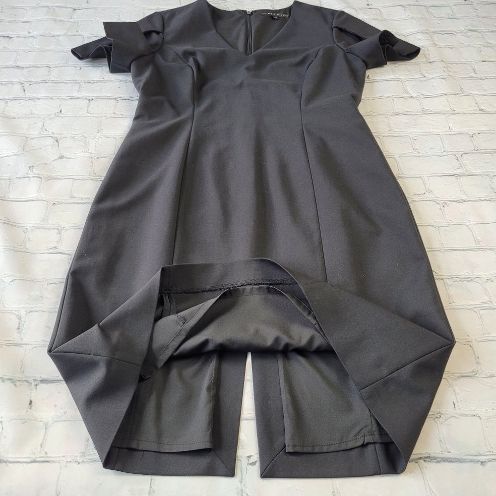 ✅ Antonio Melani black sheath dress with short slevees size 10 - Picture 8 of 12